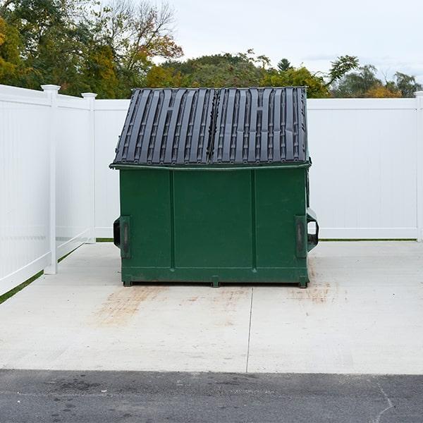 our commercial dumpsters can be used for a lot of non-hazardous materials, including food waste, cardboard, and construction debris